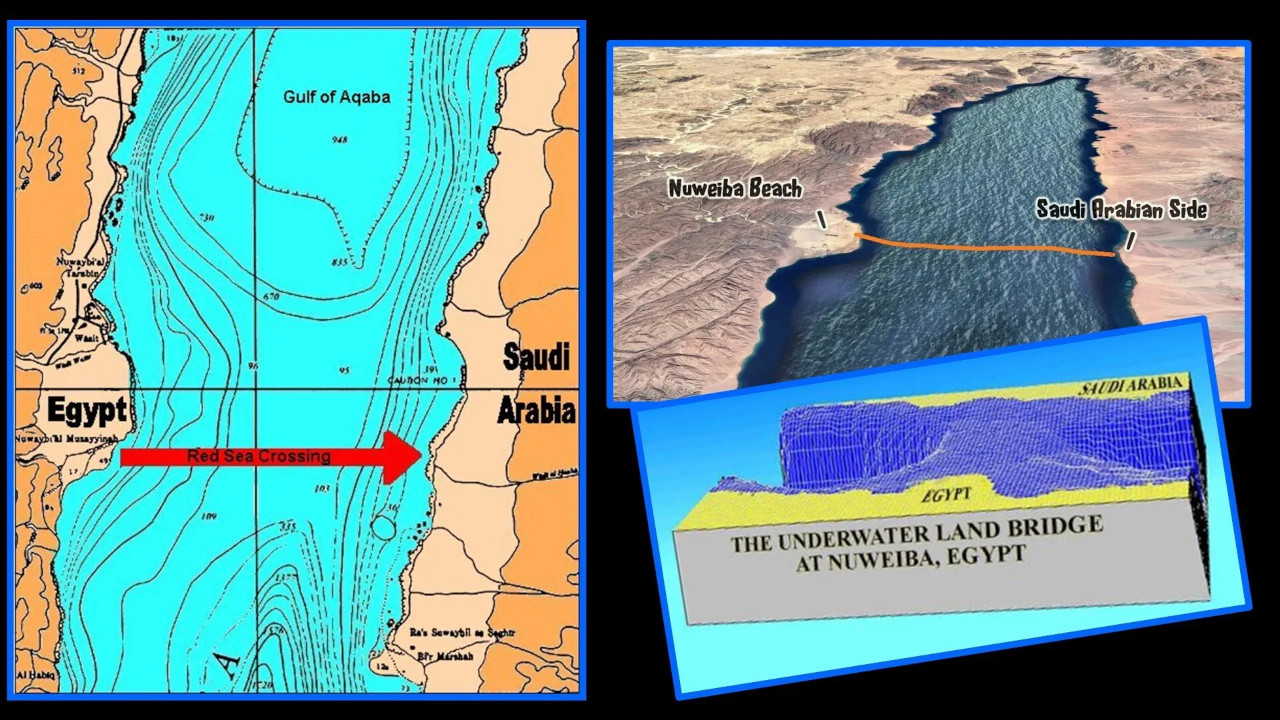 过红海的等高线地址地图