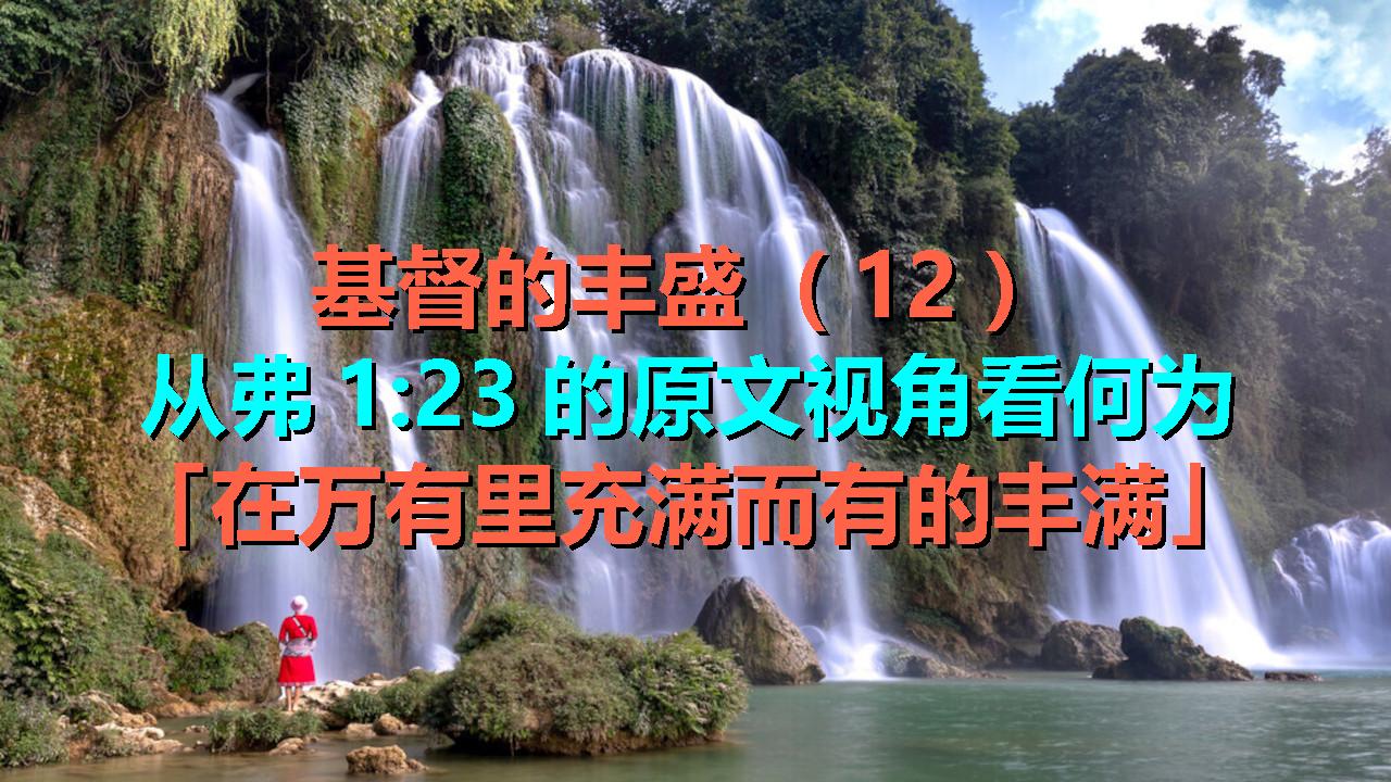 弗1:23